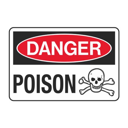 Danger Poison Decal